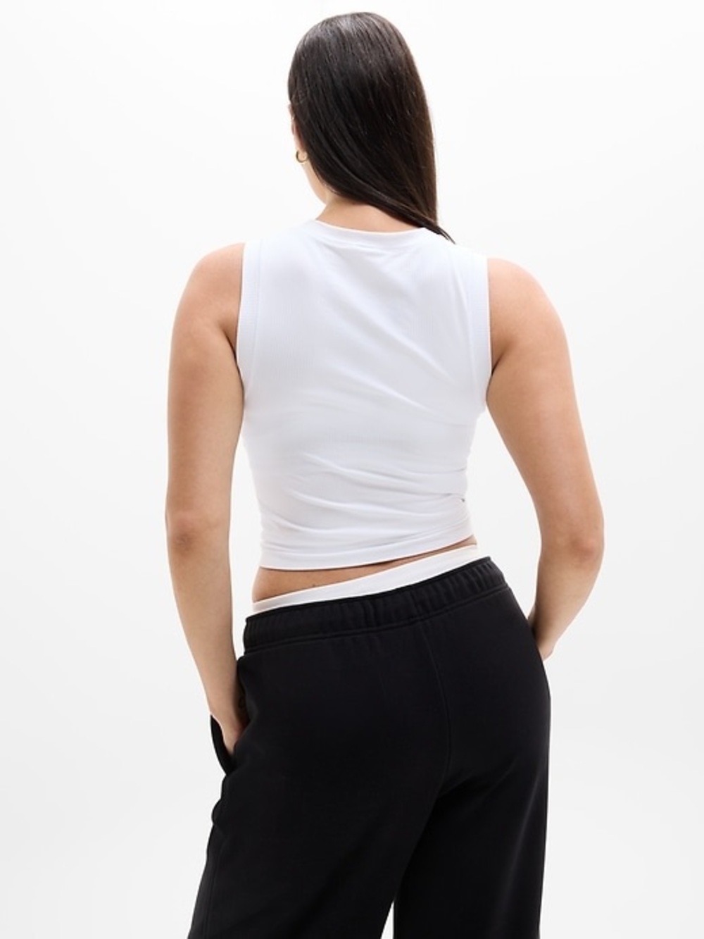 NEW! Athleta Renew Seamless Muscle Tank Top White Medium - Picture 5 of 11
